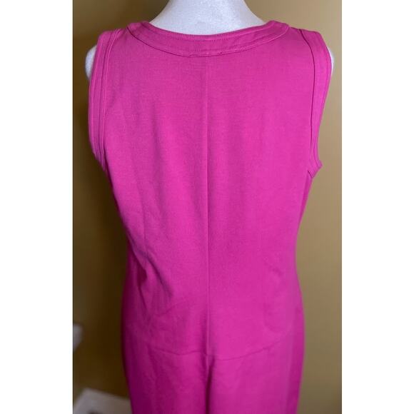 Talbots Hot Pink Retro Sleeveless Shift Dress - Size 10 - Picture 5 of 7